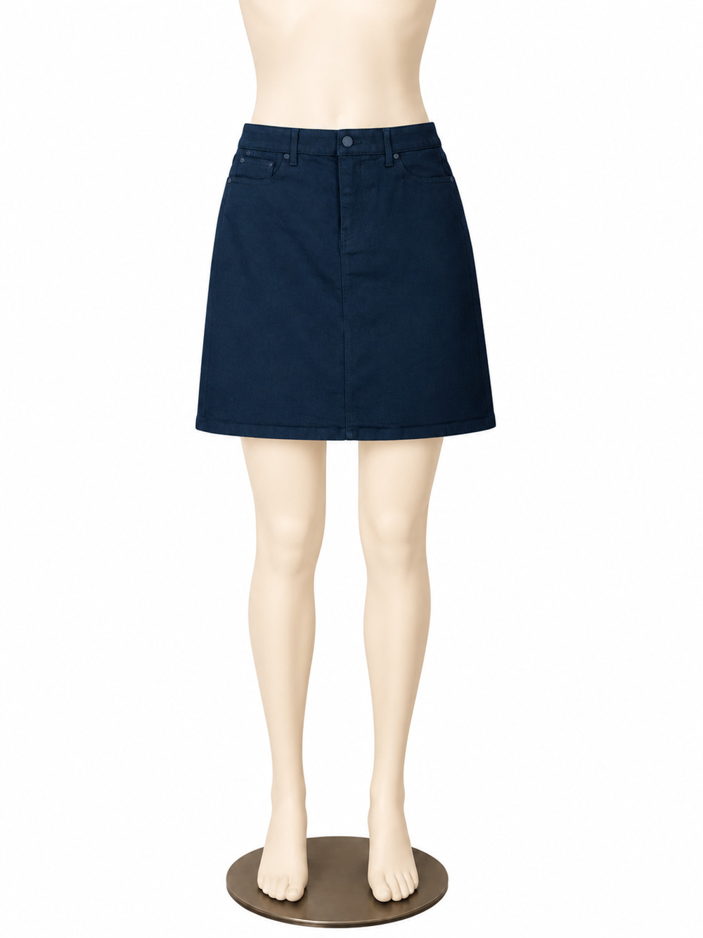 Talbots Flex Denim Performance Stretch Skirt Black Size 8